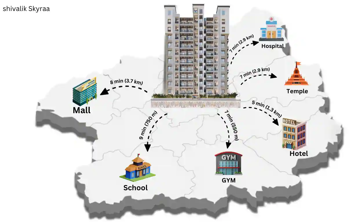 Shivalik Skyraa Map